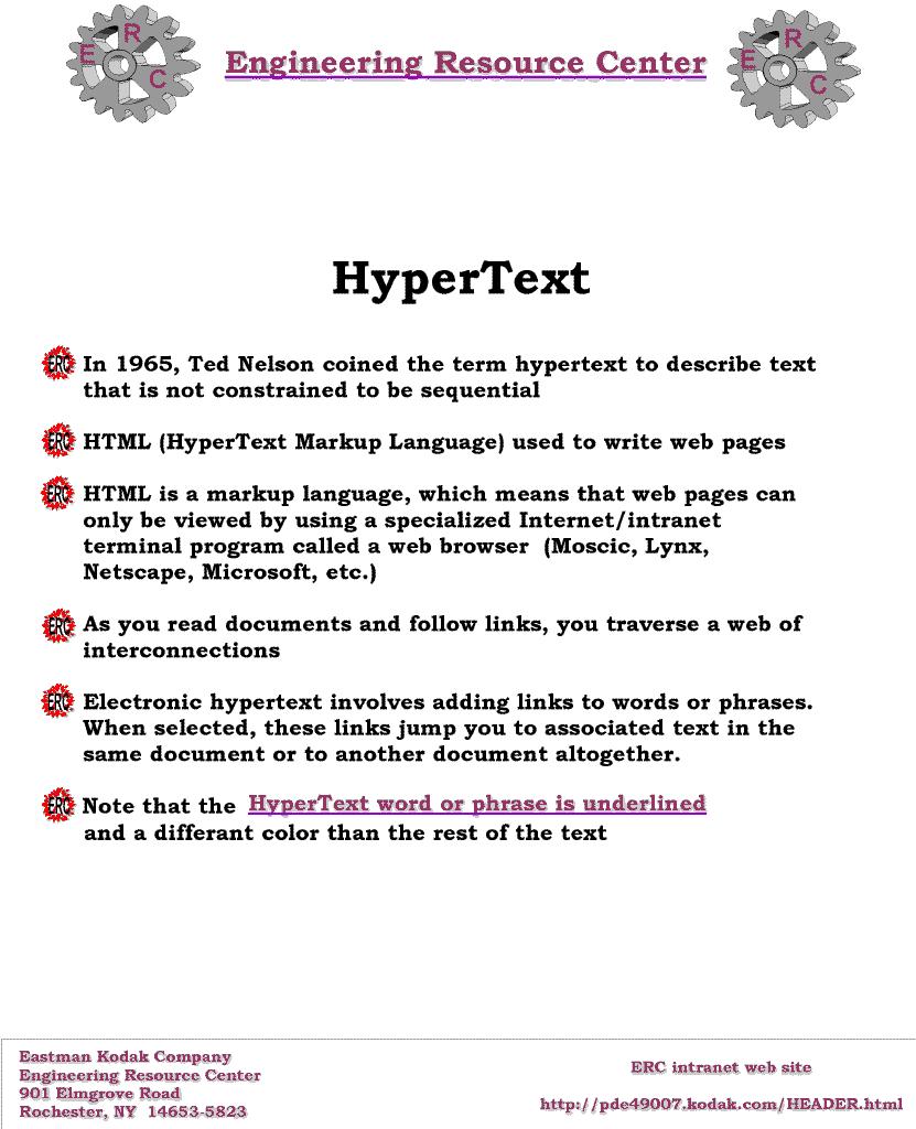 HyperText info