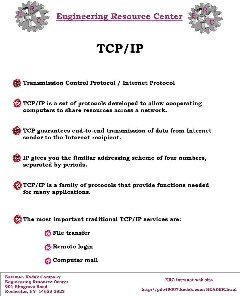 TCP/IP info